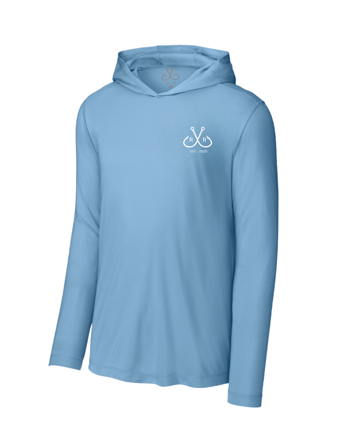 Light Blue Hooded Long Sleeve R&R Classic Shirt